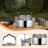 Camping Kettle Tea Coffee Pot Quick Heat Lightweight Teapot Water for Road Trip Picnic