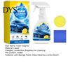 Upholstery Cleaner Foam 355ML Car Interior Foam, with Sponge & Microfiber Towel, Deep Cleaning Faux Leather Surface Auto Detailing Spray, Lemon Scent