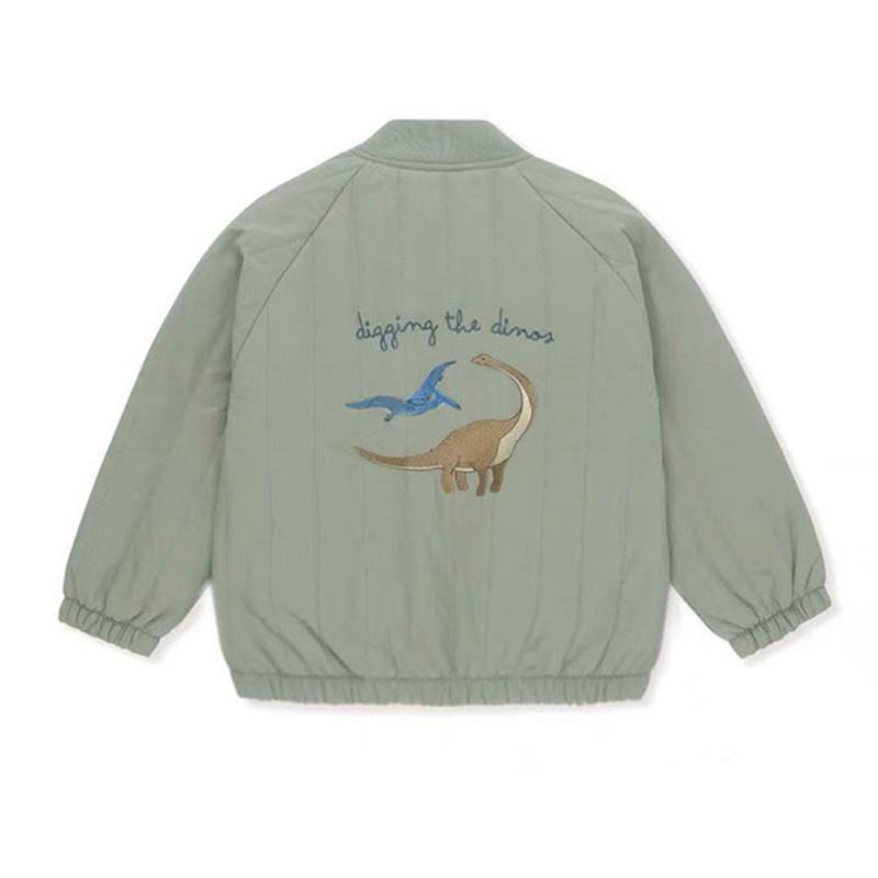 Spring Autumn Kids Coats Fashion Embroidery Fleece Lined Jacket Children Outerwear Clothing