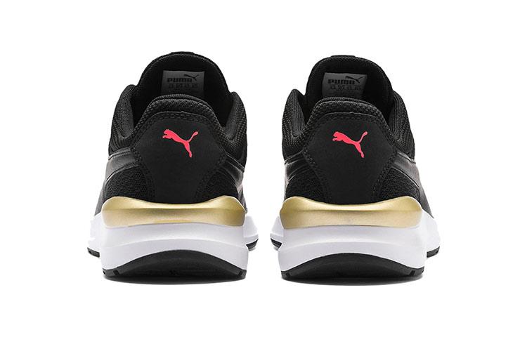 PUMA Adela Core Black/White/Gold Low Sneakers Women's 370544-01