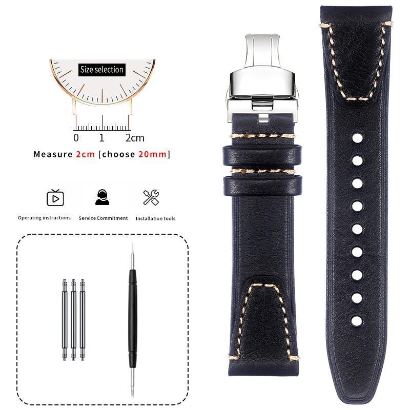 Leather watch strap men For original Jaeger-LeCoultre REVERSO DUOFACE SMALL SECONDS 3988482 MONOFACE Q3858522 Cowhide watchband