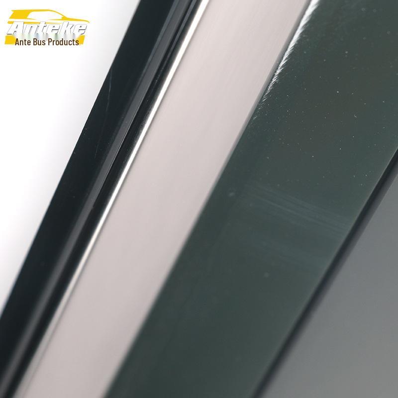 Mustang T70 Rain Deflector 3D Stainless Steel Bright Strip Shield - Car Exterior Accessory