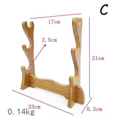 Solider Holzschwert Ausstellungsständer Halter Katana Samurai Schwert Tanto Messer Cosplay Schwert Zauberstab Aufbewahrungsregal Halterung