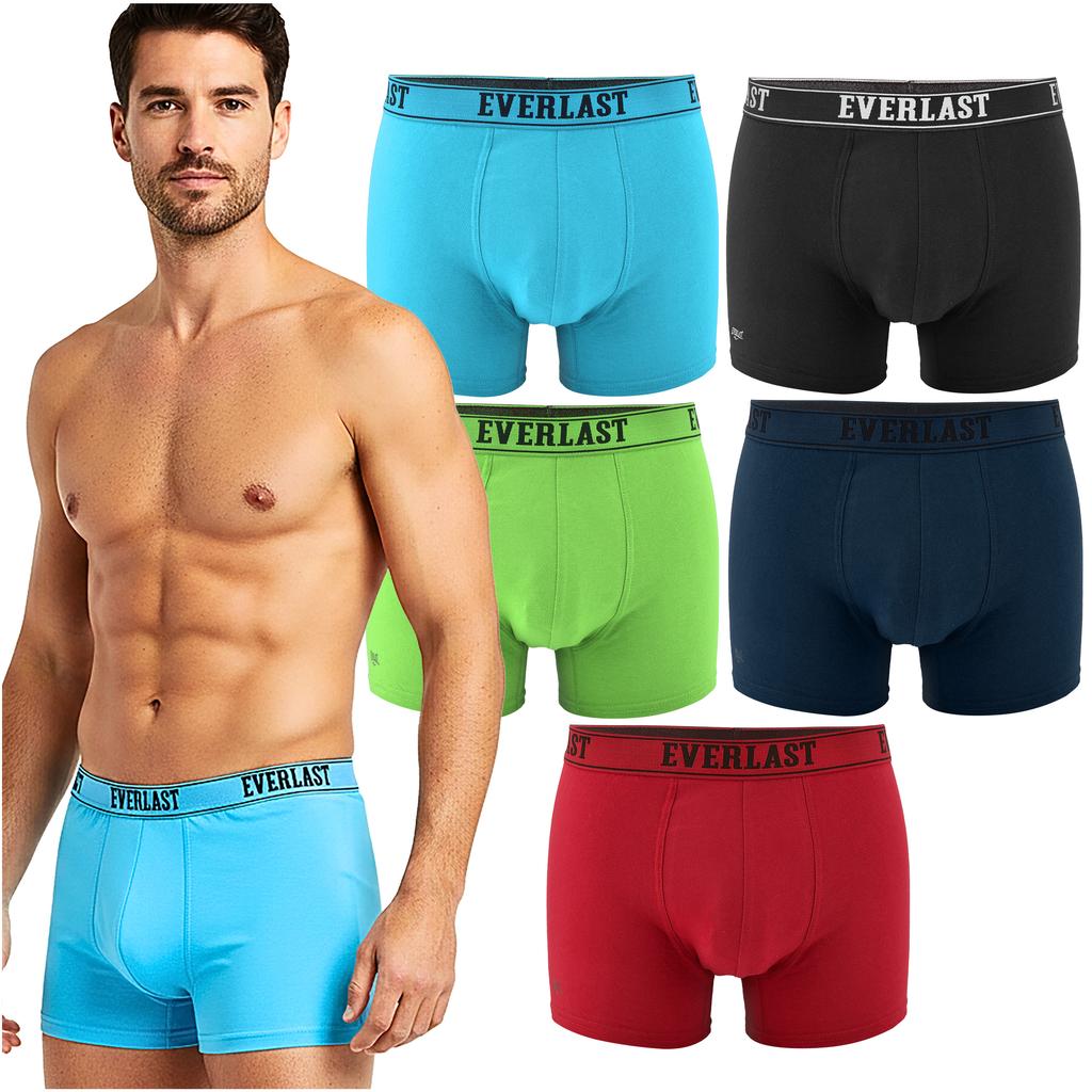 Everlast Men's Boxer Briefs EV005 Cotton Multicolour 5-Pack