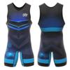 Tuta Singola da Wrestling per Uomo Donna Uniforme Alta Elasticità Tuta da Allenamento Competizione Freestyle