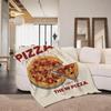 Food P Pizza H Hut Throw Flannel Throw Blanket Suitable for Sofa Living Room Bedroom