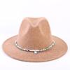 Popular European and American High-end Wool Top Hat, Men's and Women's Fashion Versatile Elegant Top Hat Jazz Hat