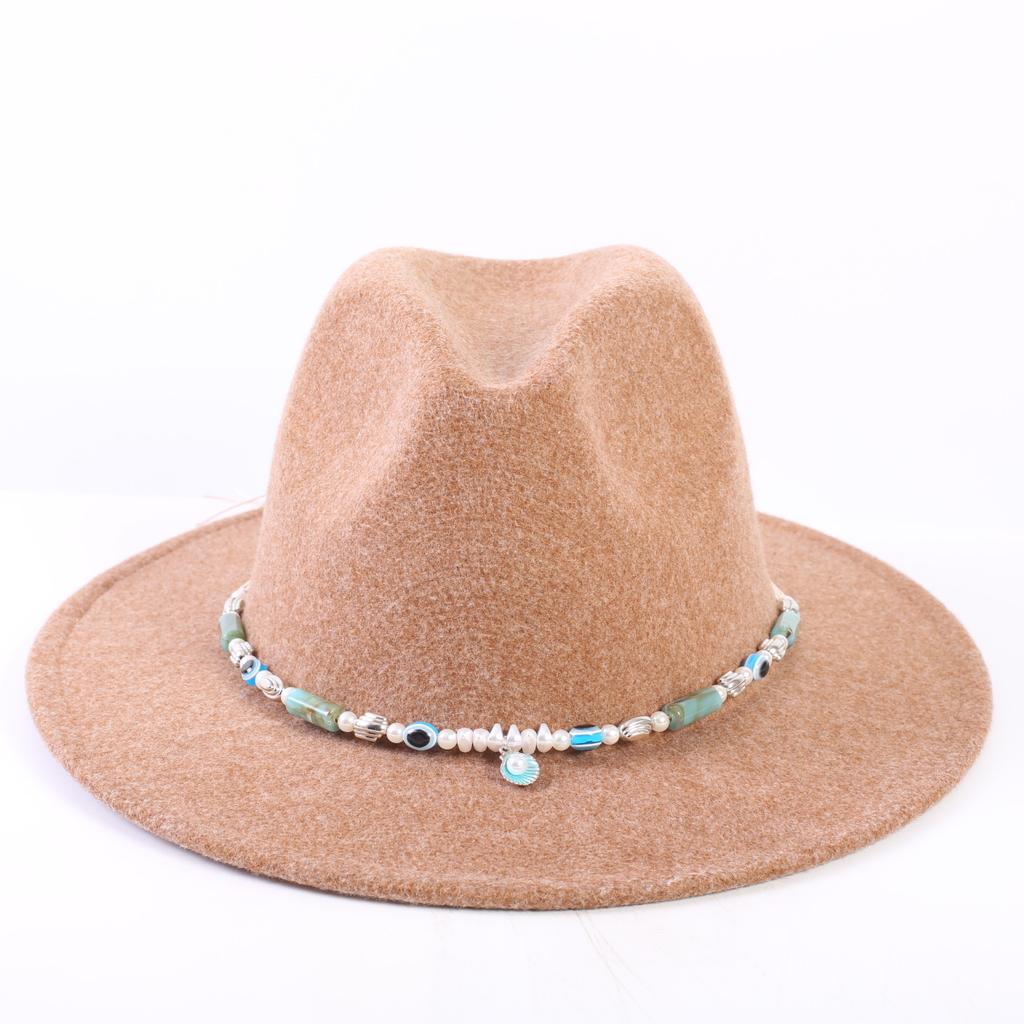 Popular European and American High-end Wool Top Hat, Men's and Women's Fashion Versatile Elegant Top Hat Jazz Hat