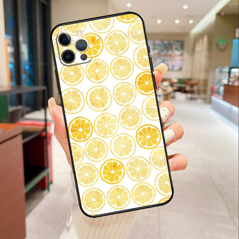 Lemon Fruit Phone Case For iPhone 17 16 15 14 13 12 11 Pro Max mini 16 Plus 16e 17 Air Protective Cover