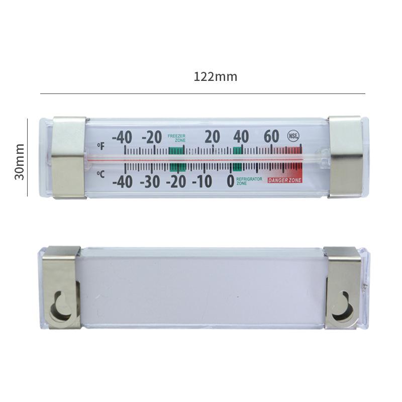 Gefrierschrank Kühlschrank Thermometer Lebensmittelecht Edelstahl Quecksilberfrei mit Clip zum Aufhängen für Küche Restaurant Gebrauch