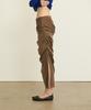 Eonmyuteu Drapery Ribbon Tie Skirt_Brown