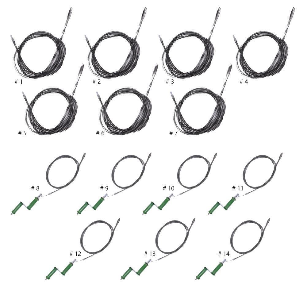 1/2/3/4/5/8/10 Meter Drain Cleaner 10mm Dia Pipe Unclog Spring Anti-Rust Sewer Sink Basin Pipeline Clogged Remover Cleaning Tool