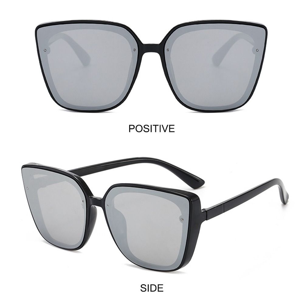 UV400 Protection Cat Eye Sunglasses Trendy Oversized Black Driving Shades Sun Glasses Beach/Travel/Streetwear