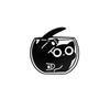 Cute Cartoon Little Black Cat Brooch Black Kitten Liquid Cat Personality Black Cat Alloy Badge Clothing Accessories