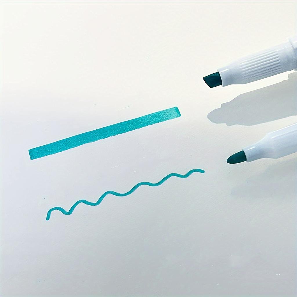 5 szt. Pastelowe Zakreślacze Kolory Podwójna Końcówka Fluorescencyjny Pióro Hakowe Kolorowy Marker Śliczne Markery do Journalingu Japońskie Artykuły Papiernicze