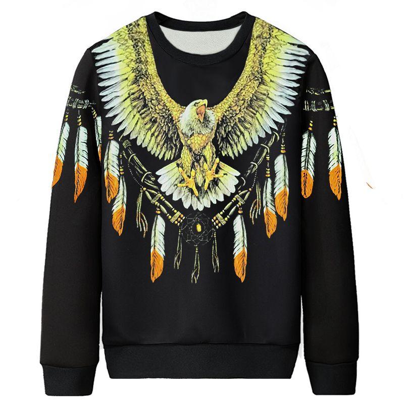 

Мужская одежда больших размеров Футболка с длинным рукавом Модная футболка плюс размер XL Мужчина толстяк Супер очень большой 150,00 кг Black 3XL(130cm Bust size)