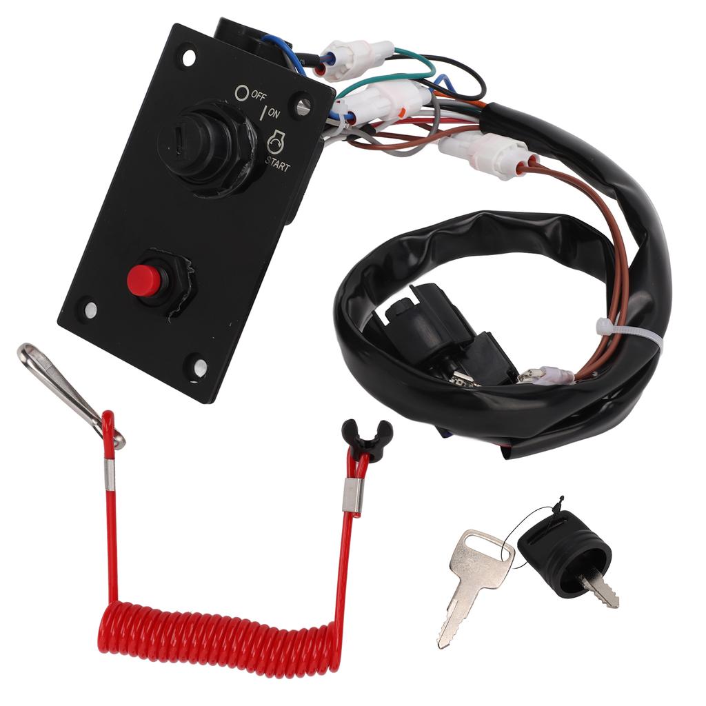 Marine Outboard Engine Ignition Switch Panel Single Key Vertical 37100‑96j24 Replacement for Suzuki