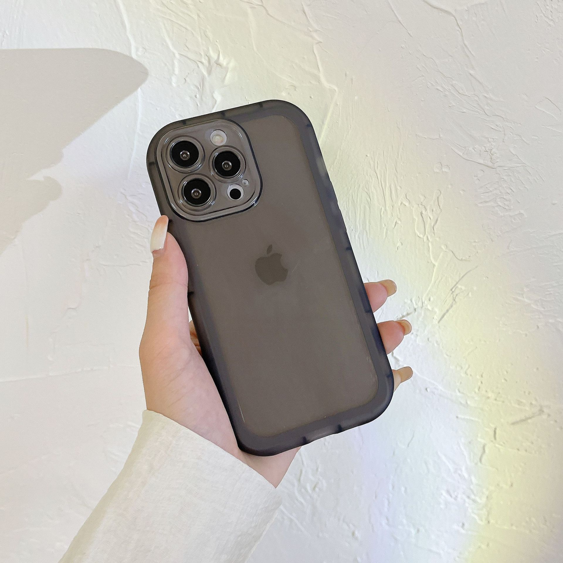 

Applicable To Apple 14 Mobile Phone Case Simple Anti fall IPhone 12 Silicone Protective Case Couple X Transparent Candy Color 13 14PROMAX