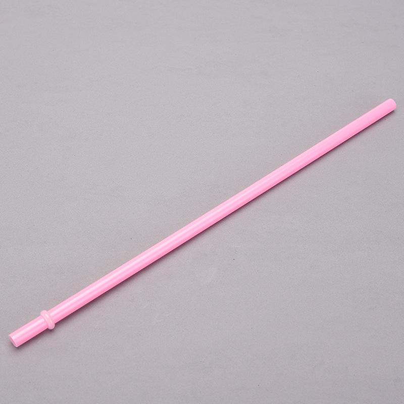 7Mm Aperture Straw 37 Color Solid Color Plastic Cup Accessories Pp Straw Non-Disposable Straw With Ring