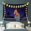 1 Stück Bojack Horseman Sternennacht Polyester Wandteppich 2D Flache Wanddekoration Für Schlafzimmer Wohnzimmer - Anime Fan Heimgeschenk