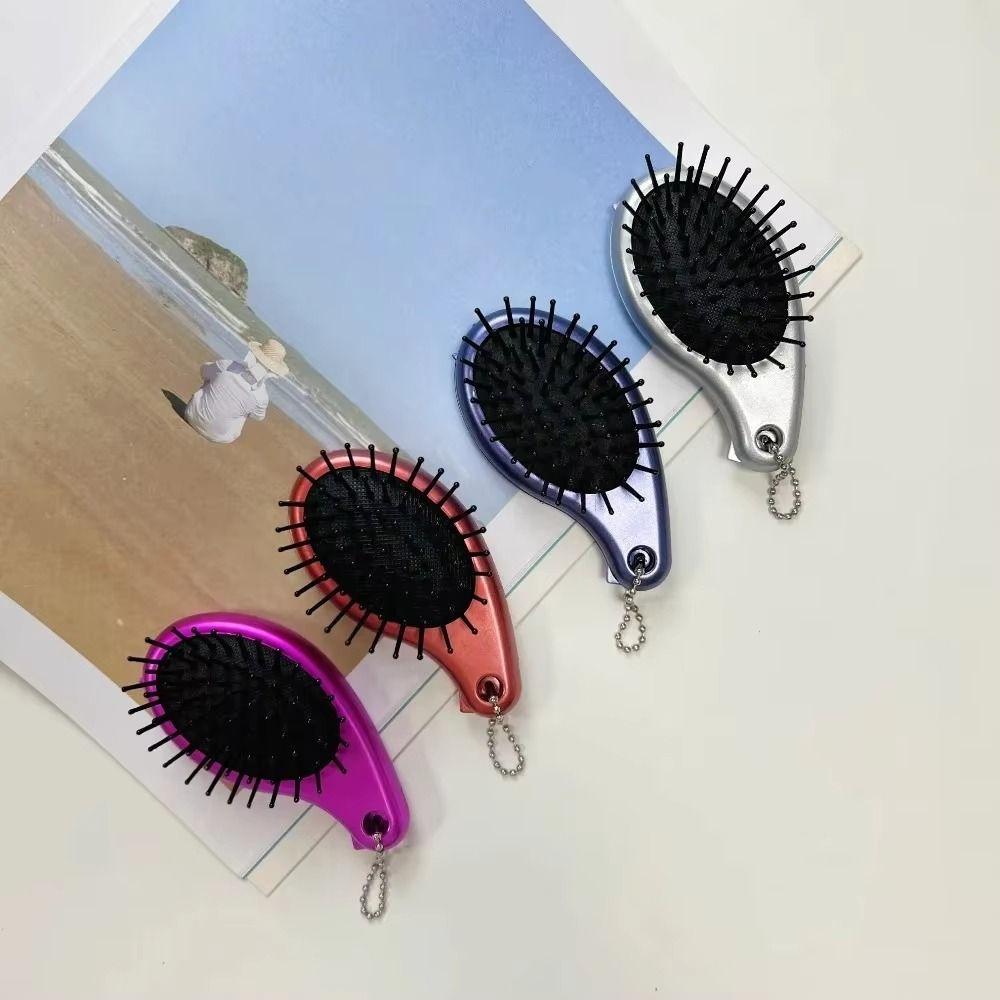 Foldable Portable Hair Brush 3 in1 Travel Massage Comb Air Cushion Comb Essential Tool