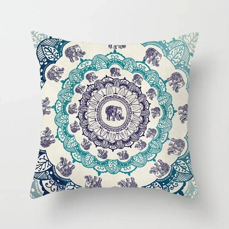 Bohemian Pillowcase Ethnic Floral Geometric Complex Texture Pillowcase Mandala Cushion Cover Sofa Living Room Home Decor