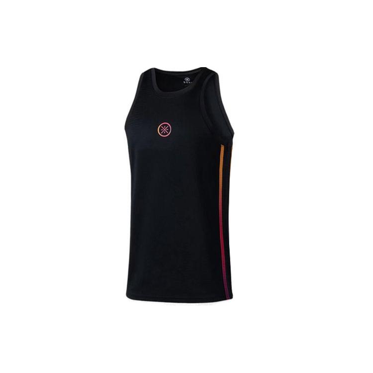 Мужские майки Li Ning Черные с круглым вырезом Умеренные Другие AAYT013-1 5XL