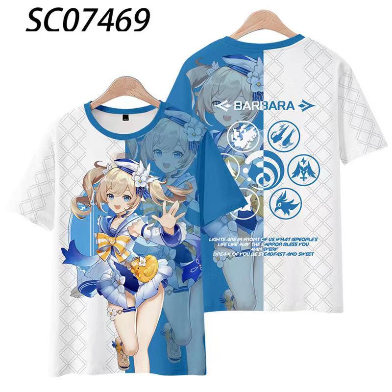 New T-shirt Printed 3D Cosplay Unisex Clothing Street Harajuku Top Men Women Round Neck Tees