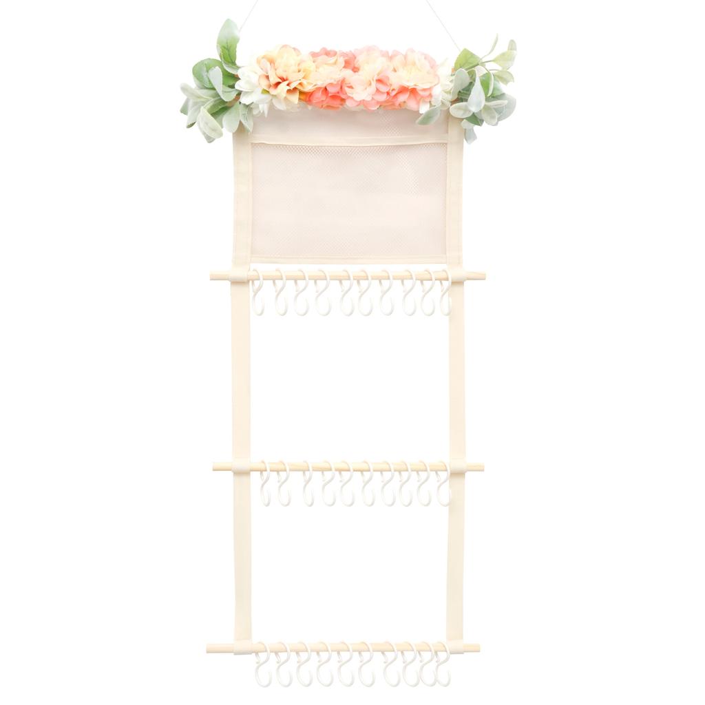 Headband Holder for Girls Baby Hair Bow Wall Hanging Organizer Headbands Hair Accessories Display Decoration for Nursery Toddler