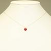 Naszyjnik z zawieszką Ser Koral Krwistoczerwony z Prefektury Kochi Pojedynczy K18YG Niefarbowany Czerwony Damski