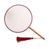 Chinese Style Blank Round Hand Fan Embroidery Dance Fan Wooden Silk Hand Fan  Home Decoration