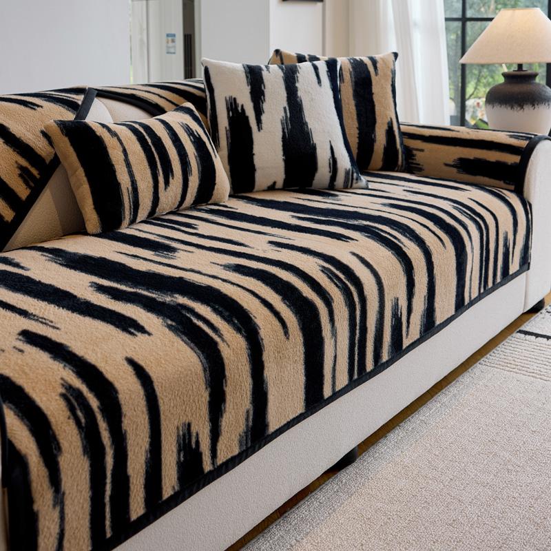 Thicken Rabbit Plush Sofa Covers Luxury Non-slip Soft Couch Cushion Slipcovers High Quality Universal Sofa Towel for Living Room