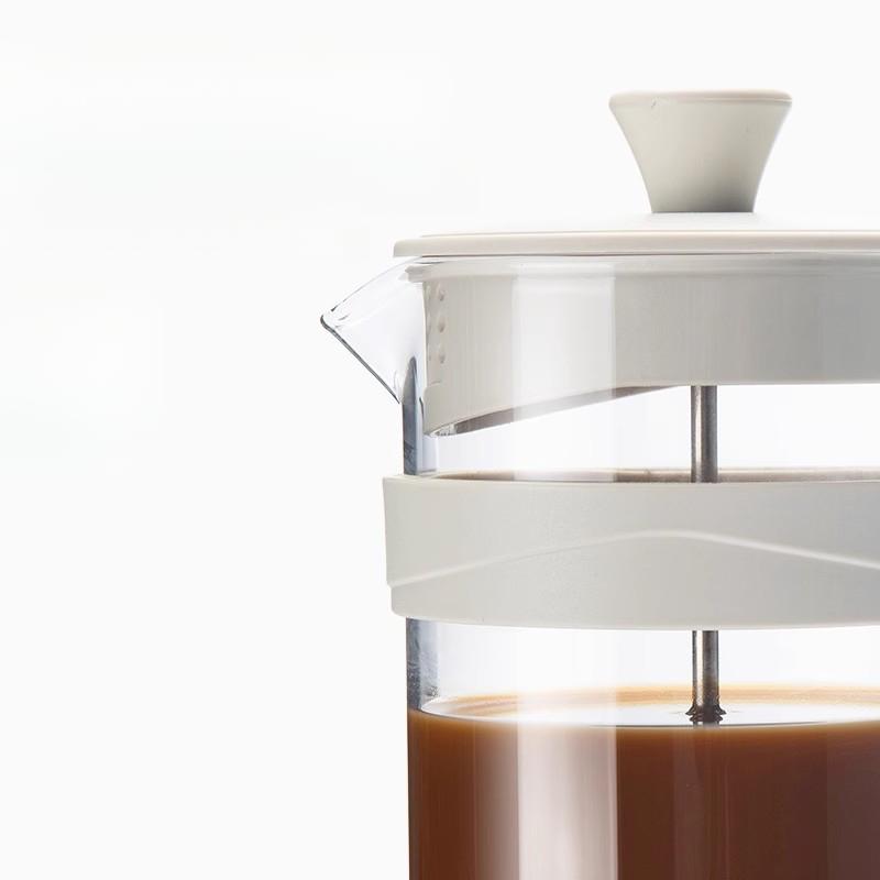 Káva Plastový French Press Home Vysokokapacitní francouzský ruční lis Filtrační konvice Konvice na studené vaření Multifunkční čajník