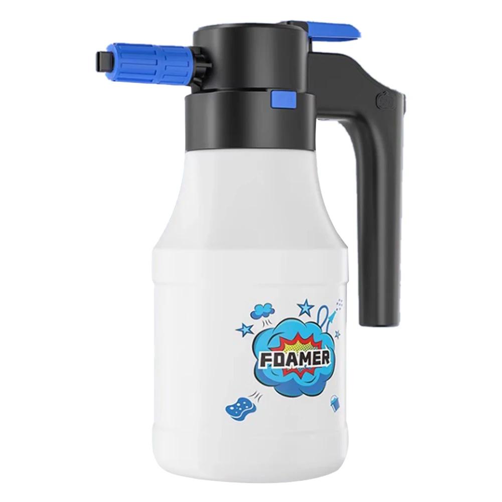 

1.5L Foaming Pump Watering Can Car Washing Foam Sprayer Can USB Rechargeable Car Wash Electric Water Gun Car Home Cleaning Tools белый