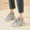 YRKE Women's Platform Breathable Retro Daddy Shoes