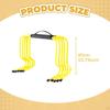 5 Pieces Agility Hurdles Speed Yellow Multipurpose Football Training Equipment Obstacles for