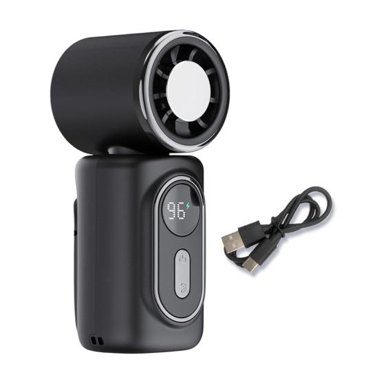 Portable Clip-on Fan Handheld Mini Fan USB Rechargeable Ice Cooling Personal Fan for Outdoor Office Travel Summer Cooling Device