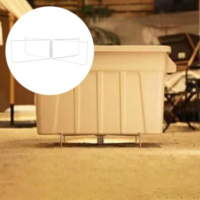 Collapsible Cooler Stand Ice Box Support Stainless Steel Storage Unit Universal Luggage Holder for