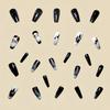 24PCS Christmas Glossy Press on Nails  Natural Unbreakable Nail Simple Wear for Fingernail DIY Decoration