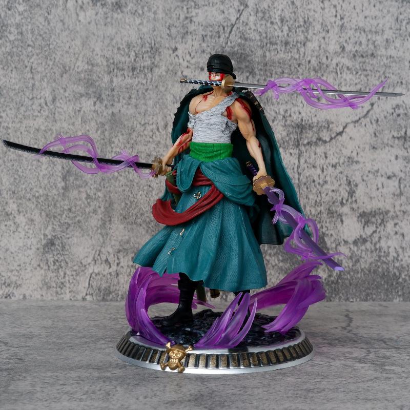 One Piece Zoro Three-Sword Style Figure - Small Size Anime Merchandise