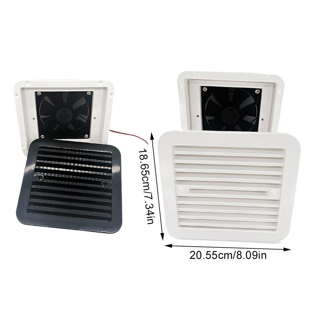 Hood Fan For Bathroom RV Camper Motorhome Easy Install 12V Rated Yacht Etc. Ventilation Exhaust Fan