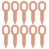 10Pcs Copper Plated Oval Dent Puller Rings Car Body Dent Lifter Repair Tool