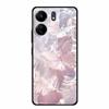 Für Redmi 12C 13C 11A Handyhülle Gehärtetes Glas Harte Abdeckung für Xiaomi Redmi 12 C 13 C 11 A Hülle Bunte Blumen Rückseitenhüllen