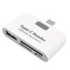 USB 3.1 External 4-in-1 Type-C Mobile Phone USB2.0 Card Reader USB & CF Compatible SD & TF Card Reading Peripheral Port