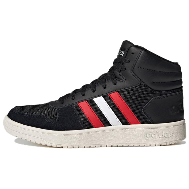 Adidas Hoops 2.0 Mid 'Black Red White' Sneakers FY5198