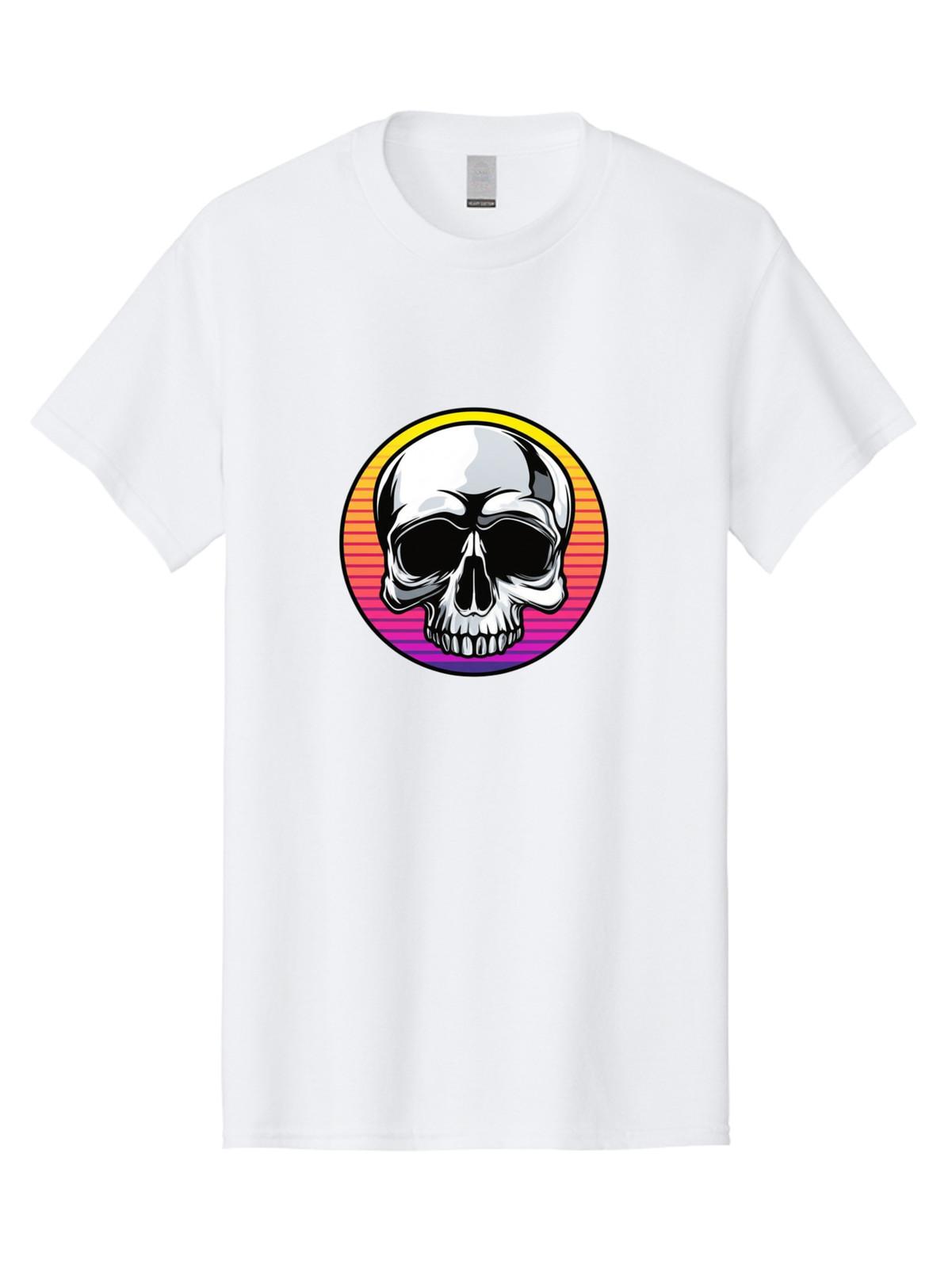 Skull Mens Graphic Tee, 100% Cotton, Casual Summer Wear S