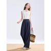 Betu Women's Elastic Waist Wide-Leg Trousers