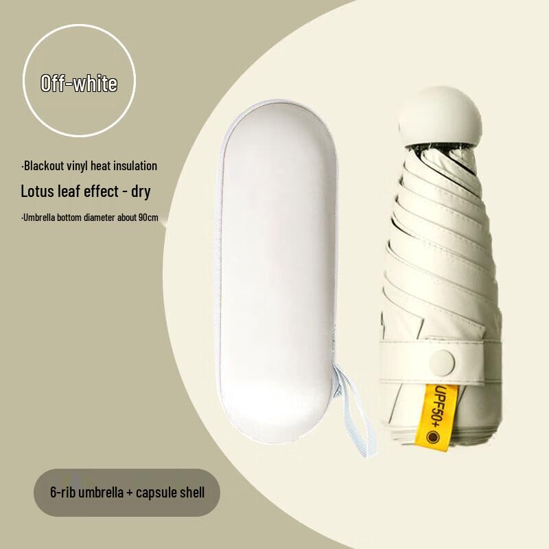 Compact UV Protection Capsule Umbrella