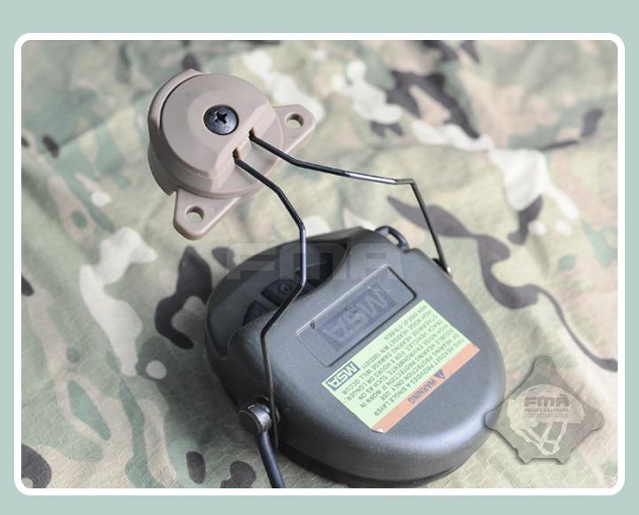 FMA EX Helmet Bilateral Headset Buckle for MSA Tactical Headsets
