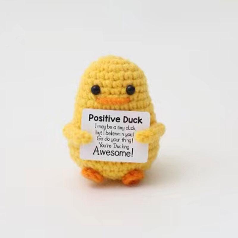 Hand-Woven Crochet Doll Positive Energy Potato Funny Vegetables Fruits Toy Emotion Expression Gift Pocket Hug Knitting Ornaments